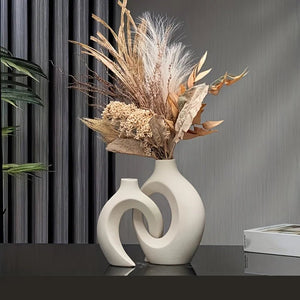 SLENVI HollowForm™ Ceramic Vase Set (2pcs) - slenvi