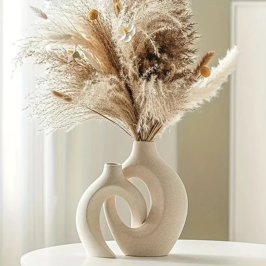 SLENVI HollowForm™ Ceramic Vase Set (2pcs) - slenvi