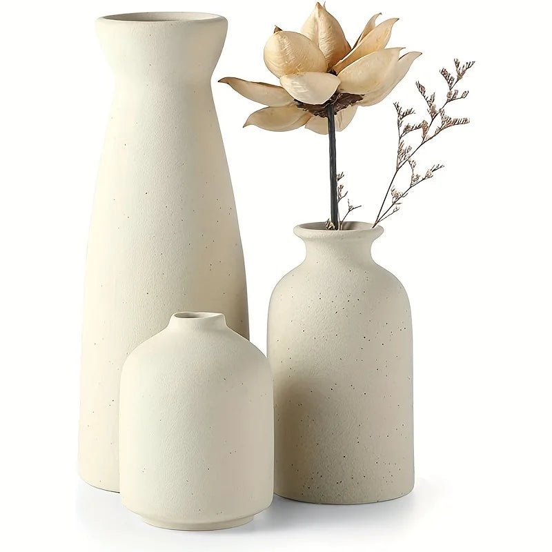 SLENVI ClayTrio™ Ceramic Vase Set (3pcs) - slenvi